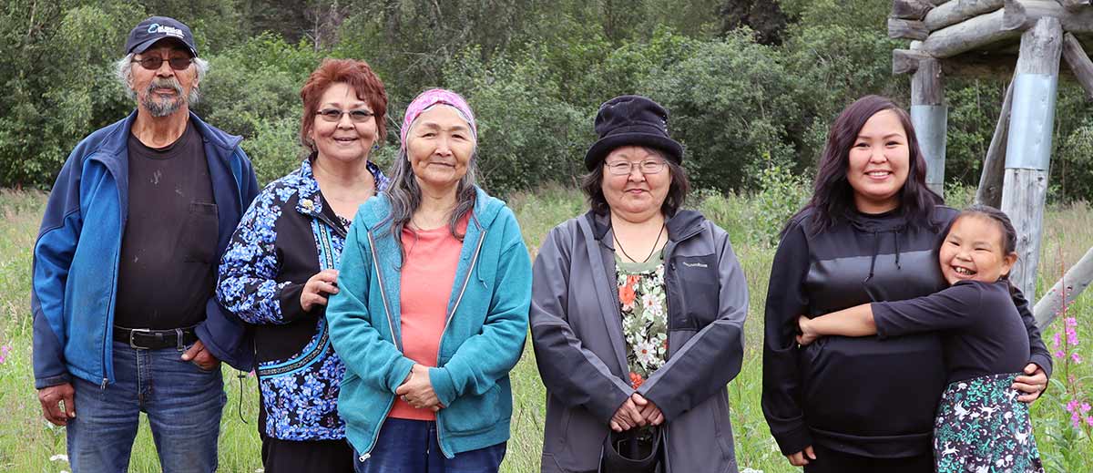 Visitor's greeting at Tuluksak