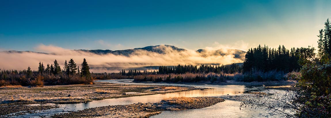Early morning sloug on the Yukon River